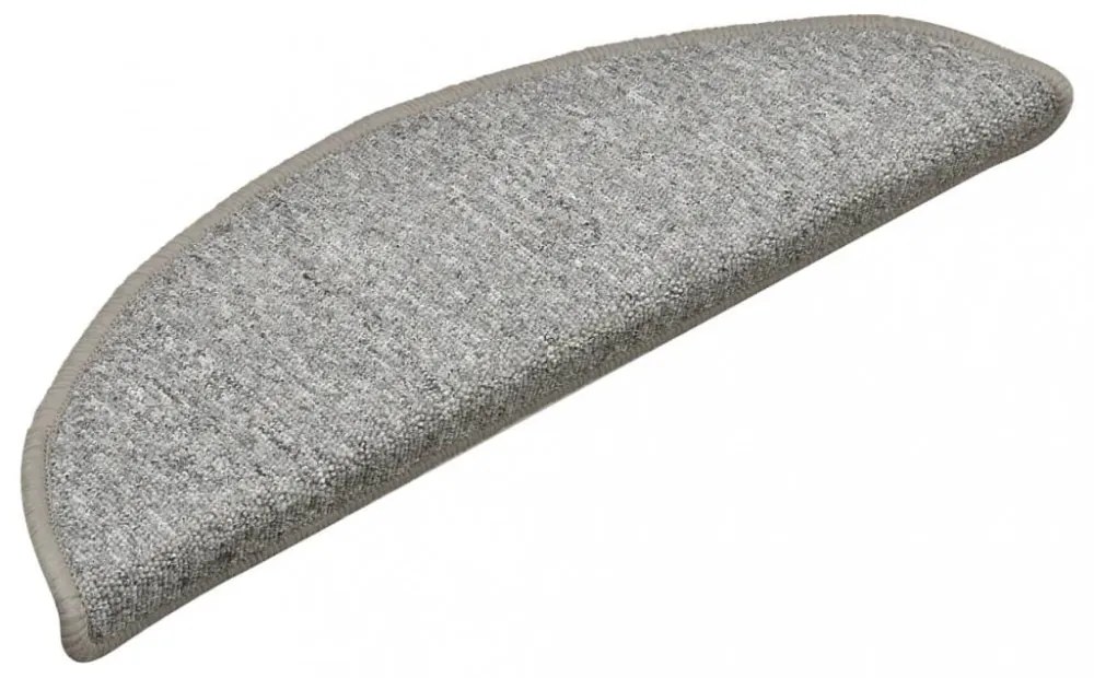 15 db világosszürke lépcsőszőnyeg 56 x 17 x 3 cm