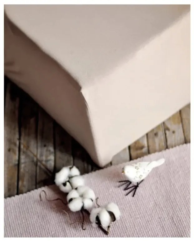 EMI mogyoróbarna szupersztreccs lepedő, 90 (100)x200-as lap