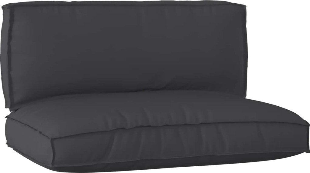 vidaXL Raklap párna készlet 2 pcs Fekete Oxford Szövet