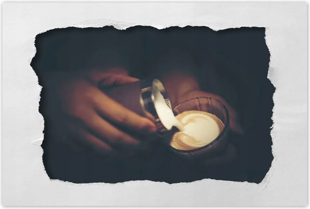 Poszterek 120x80 Kávéscsésze latte art