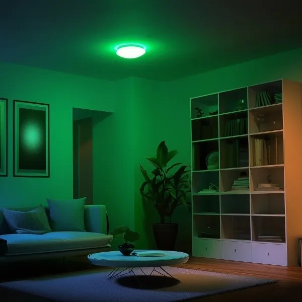 Eglo 33219 - GIRON-C RGB LED mennyezeti lámpa LED/17W/230V, átm. 30 cm, fehér