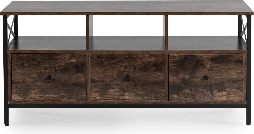 Szafka RTV ZONE 120 cm z Szufladami Dąb Rustykalny