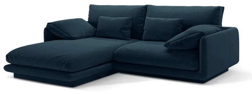 Sötétkék sarokkanapé (bal oldali) Torino – Micadoni Home