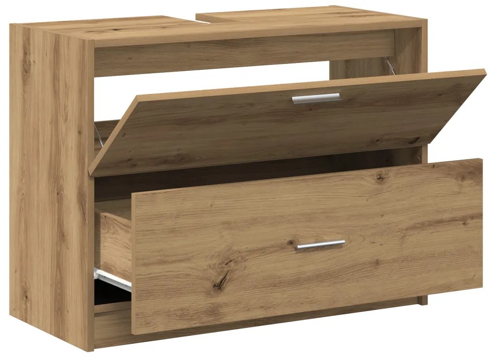Mosdószekrény Mesteri Tölgy 78x37x59 cm Műanyag