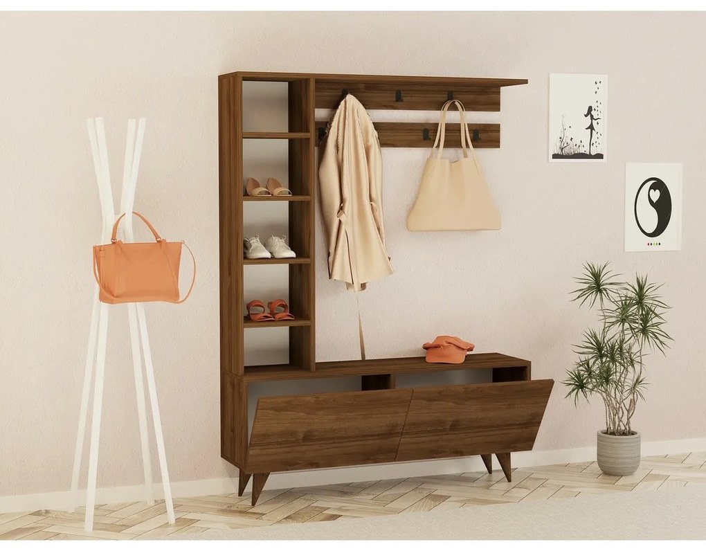 Hale Walnut előszoba szett