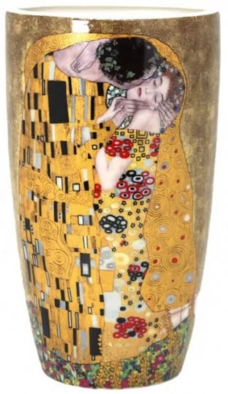 Klimt porcelán váza - 21,5x9x12,5 cm - A Csók
