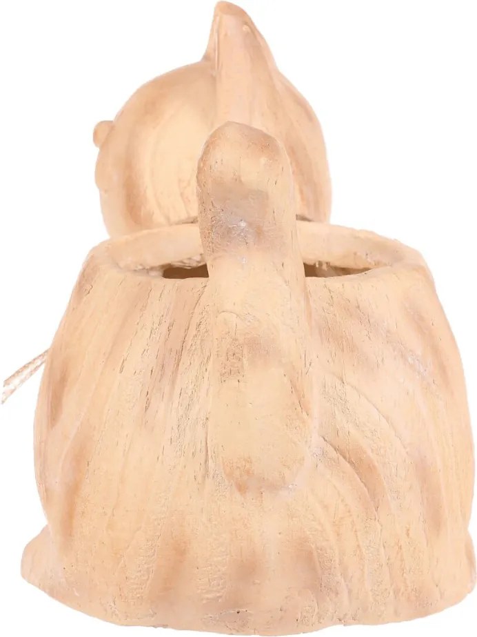Kočka - obal na květiny, magnesium, imitace dřeva