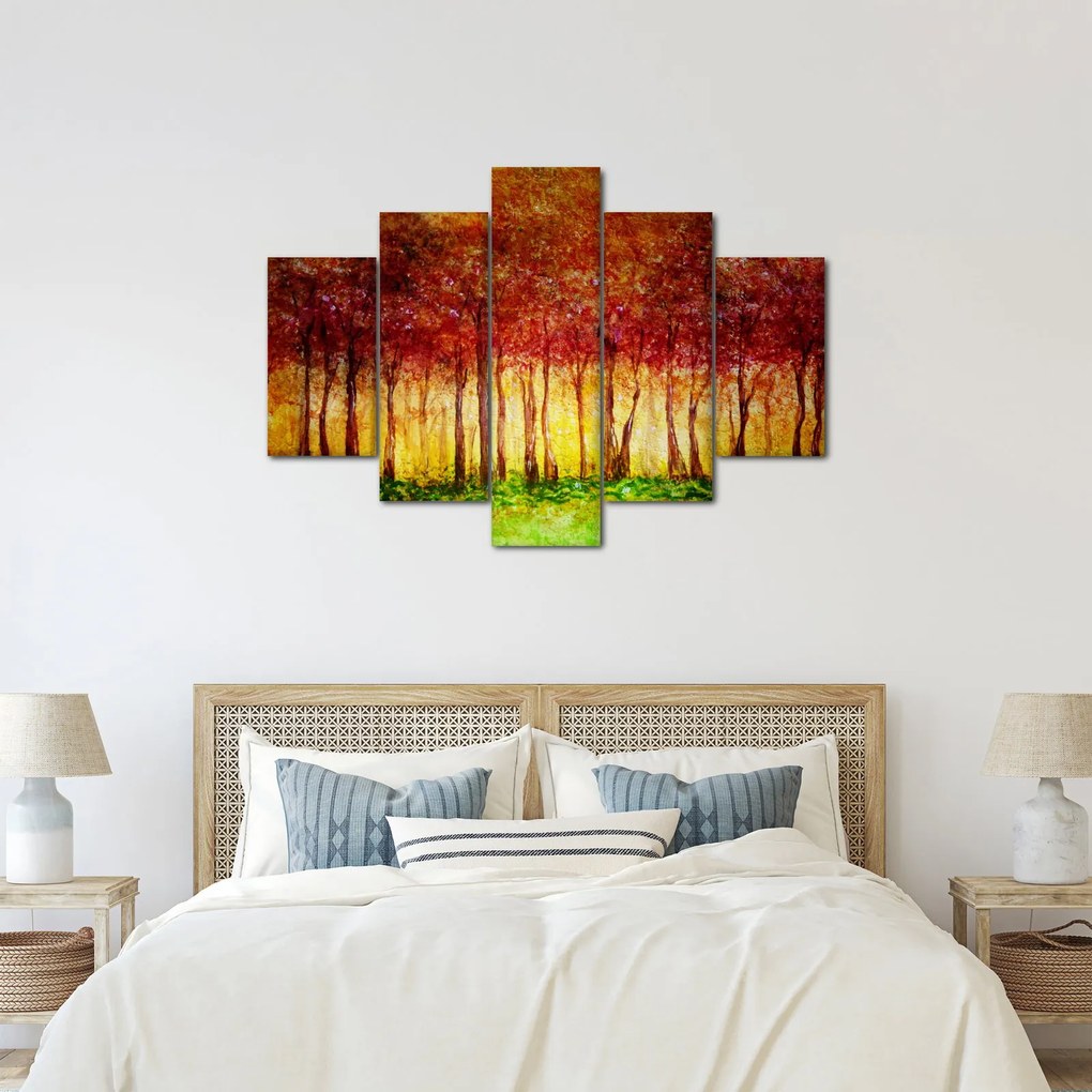 Kép - Lombhullató erdő festménye (150x105 cm)