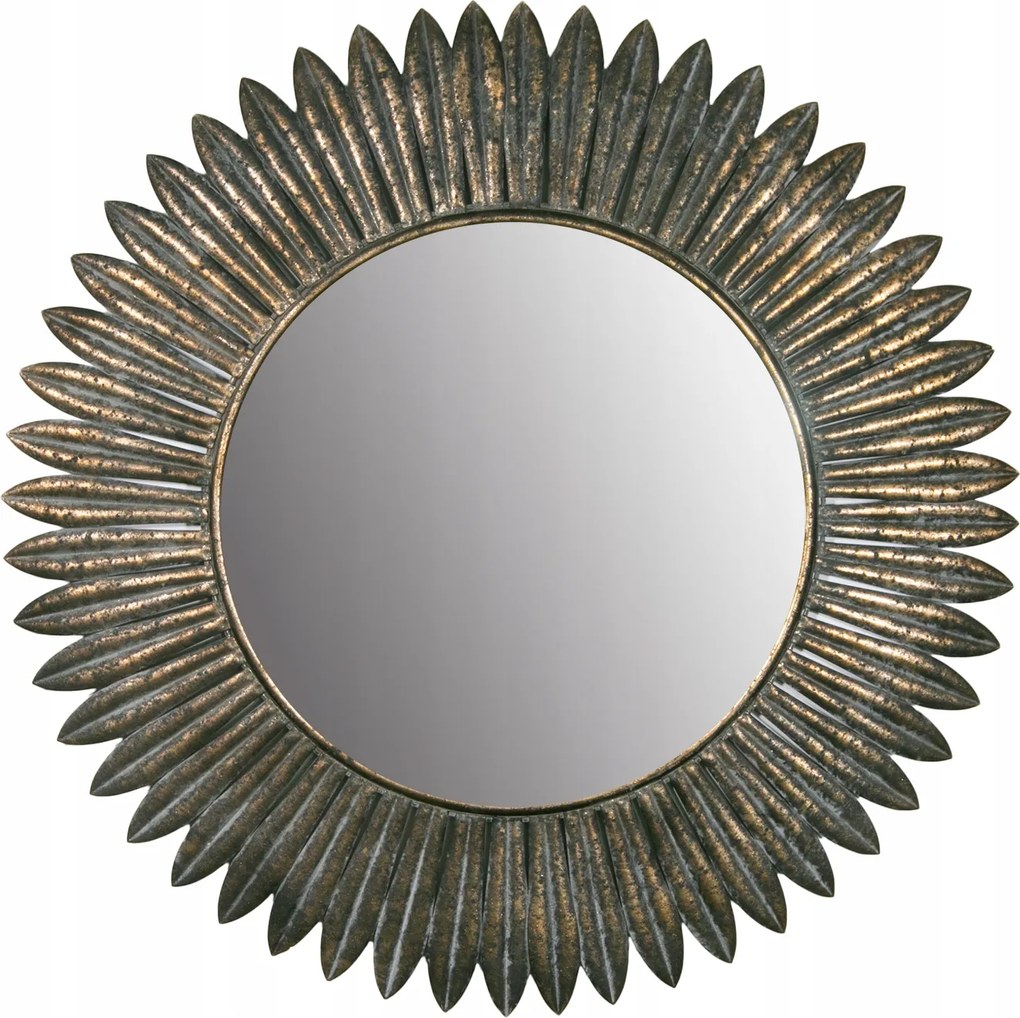 Fazettált Tükör Nap antik stílus átm. 74cm