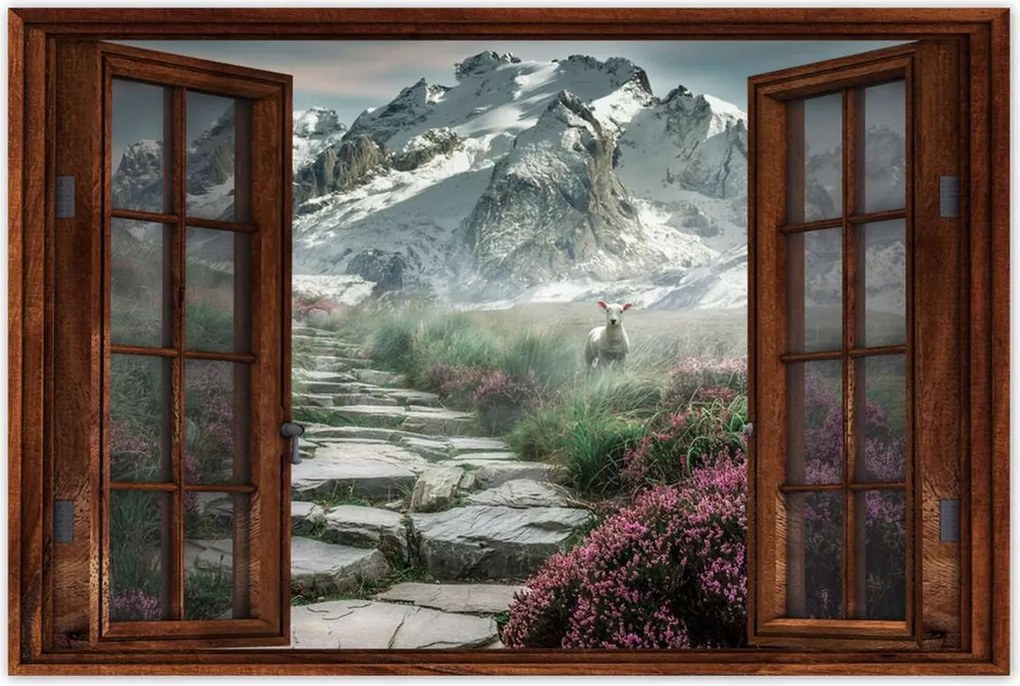 Poszterek 60x40 Hegyi kilátás Tájkép Köd