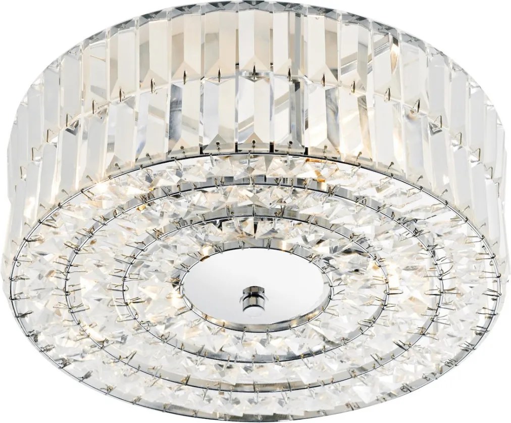 DAR LIGHTING ERR5250 ERROL Kristály Mennyezeti Lámpa Csiszolt Króm E14 IP20