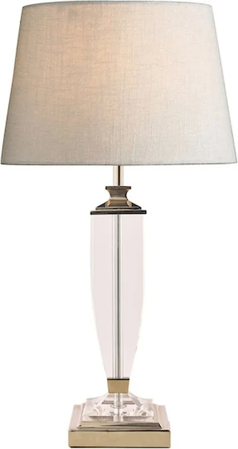 LAURA ASHLEY 3582661-Q CARSON Kristály Asztali lámpa Fehér, Polírozott nikkel B22 IP20