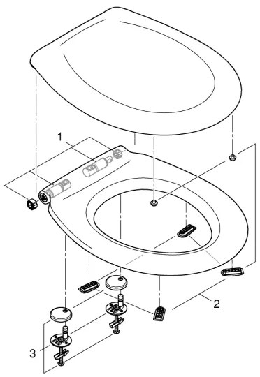 GROHE 39492000 - WC-ülőke BAU CERAMIC, DuroWhite