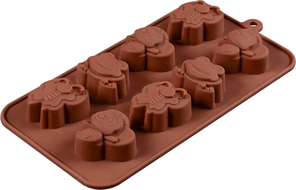 Foremka Szilikon Légkockákhoz, Pralinékhoz, Süteményekhez, Méhecske Alakú Sütőforma