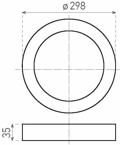 LED Mennyezeti lámpa FENIX LED/24W/230V 3800K