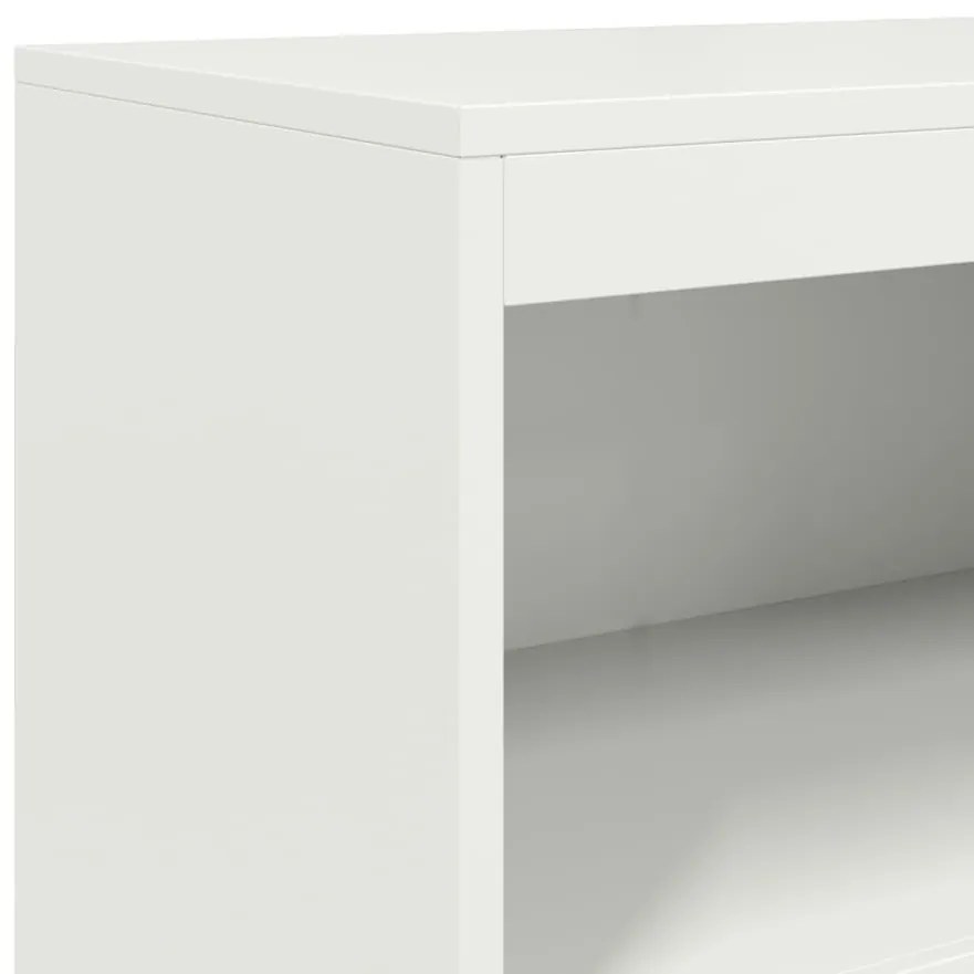 fehér acél magasszekrény 68,5 x 38,5 x 123,5 cm