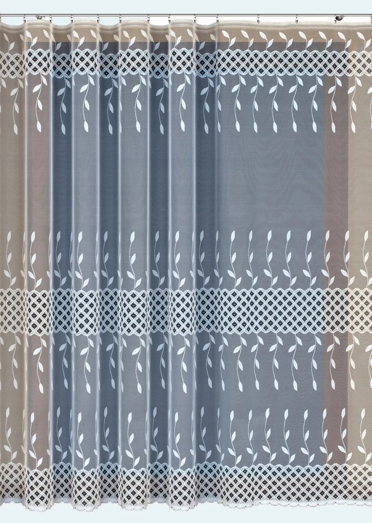 Mg Függöny jacquard 32411 Fehér 250x210cm készre varrva Bt M