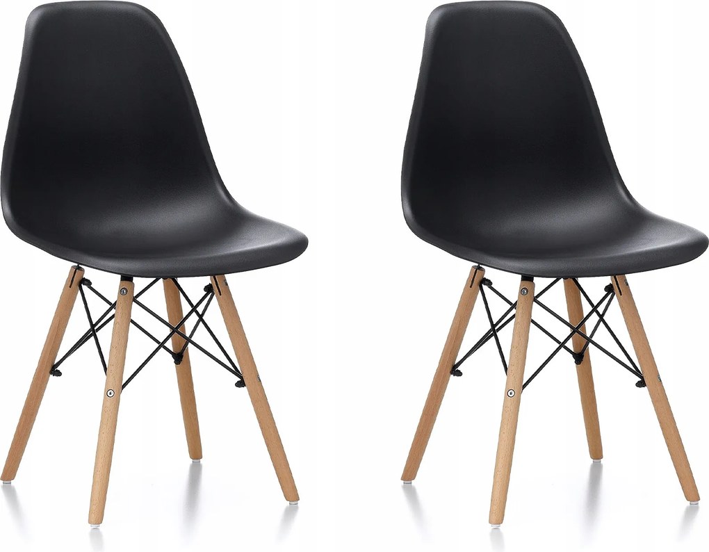 Aga 2x Étkezőszék Fekete