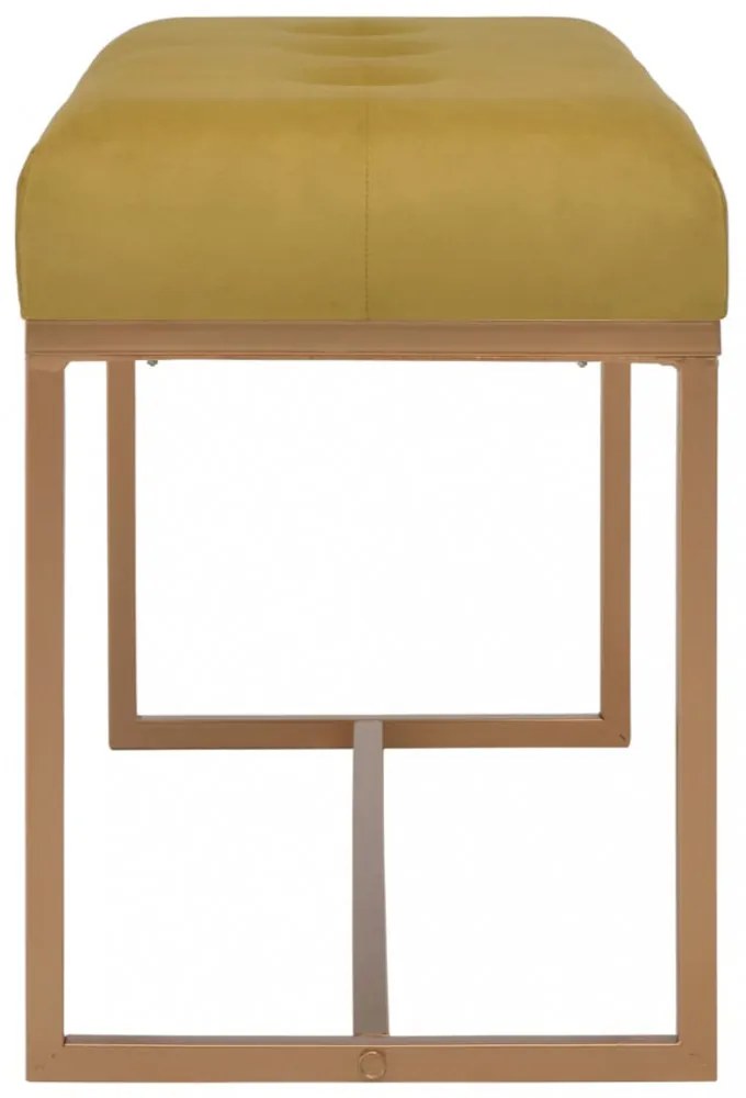 mustársárga bársonypad 80 cm