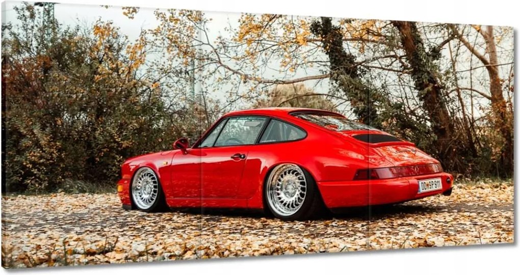 Vászonkép 180x90 Piros Porsche Autó