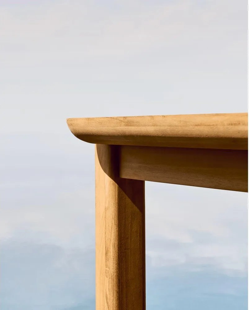 Teakfa kerti étkezőasztal 102x220 cm Icaro – Kave Home