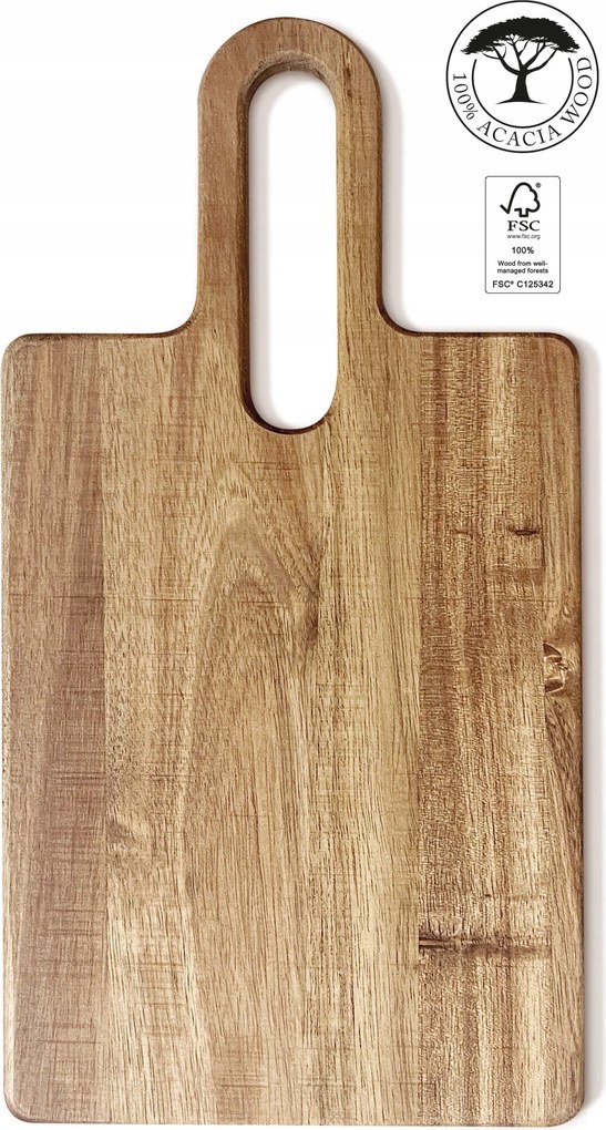 Fa vágódeszka 38×20 cm, akác, nagy