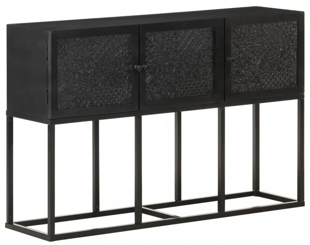 tömör mangófa tálalószekrény 115 x 30 x 76 cm