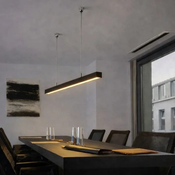 Brilagi - FULLDAY LED függeszték 20/30/40W, 230V, 2700/4000/6000K, 120 cm, fekete