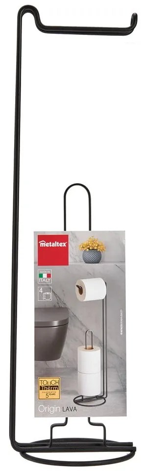 Origin fekete wc-papír tartó - Metaltex