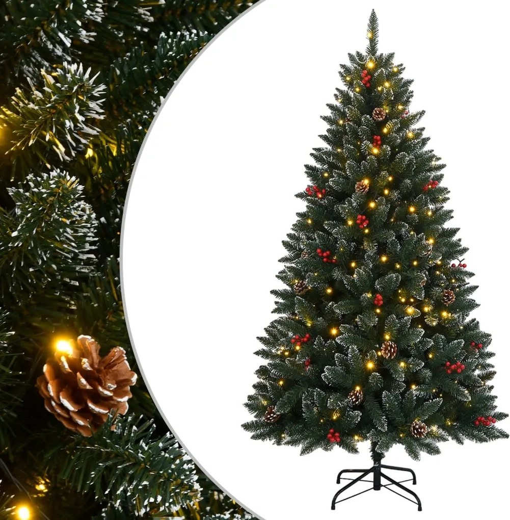 vidaXL műkarácsonyfa 300 LED-del 180 cm