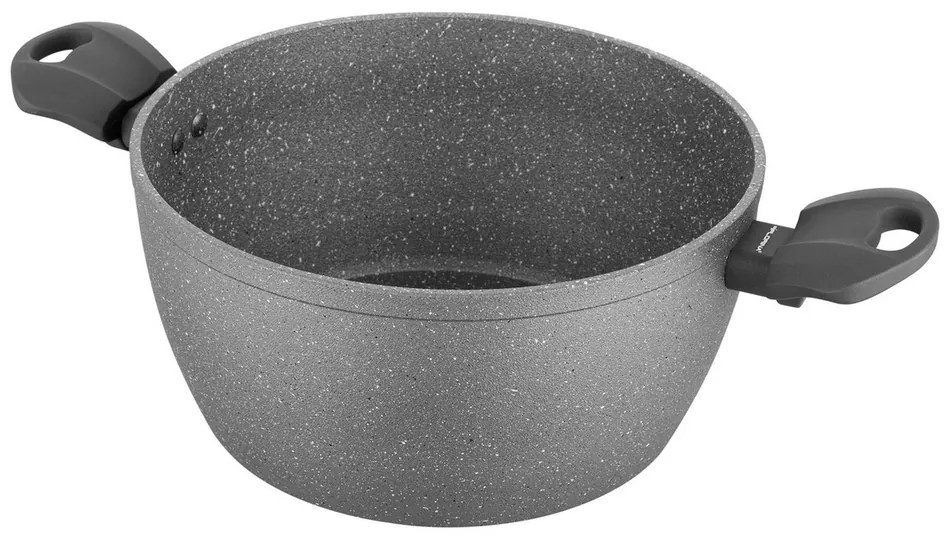 Florina Lava Stone MG edény fedővel , 24 cm, 4 l, szürke, 24 cm átmérőjű