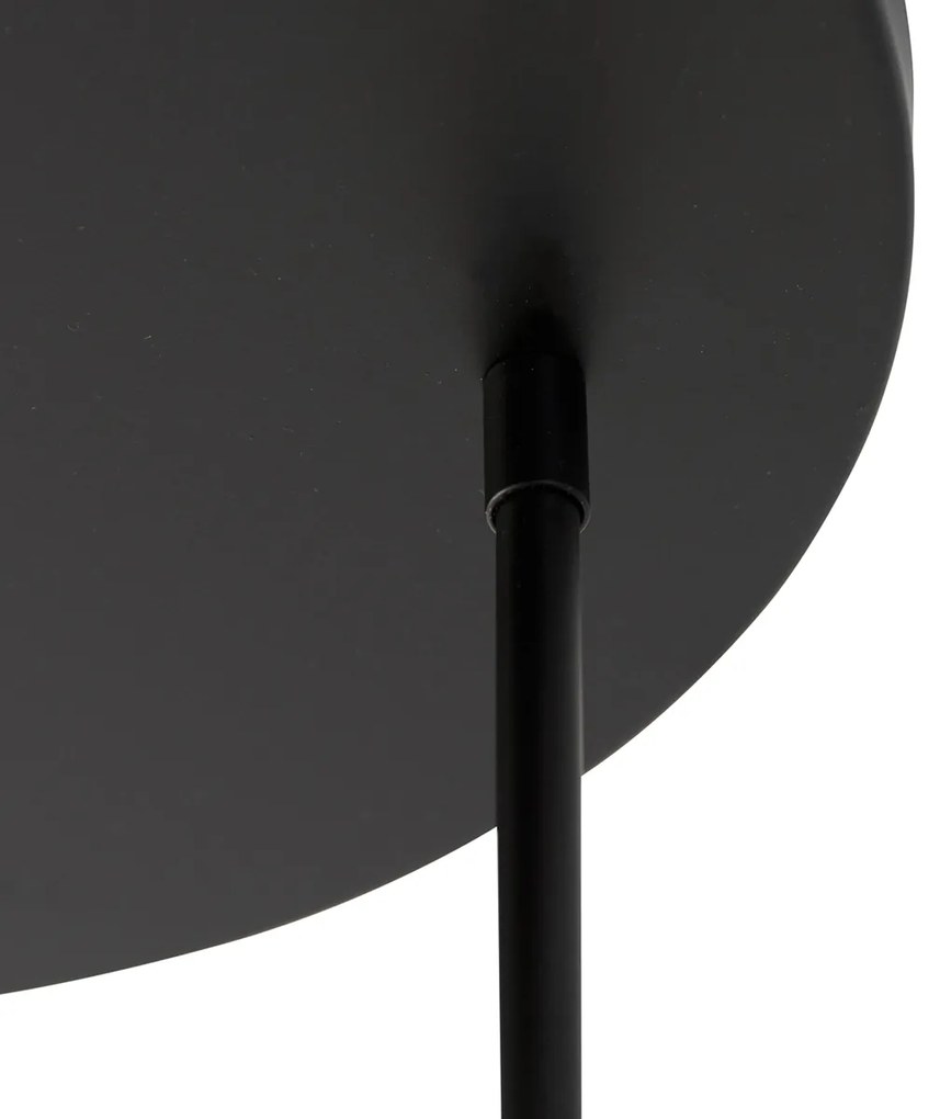 Okos mennyezeti lámpa fekete, 3 db Wifi G95 izzóval - Facil