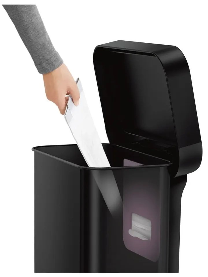 Acél pedálos szemetes 45 l – simplehuman