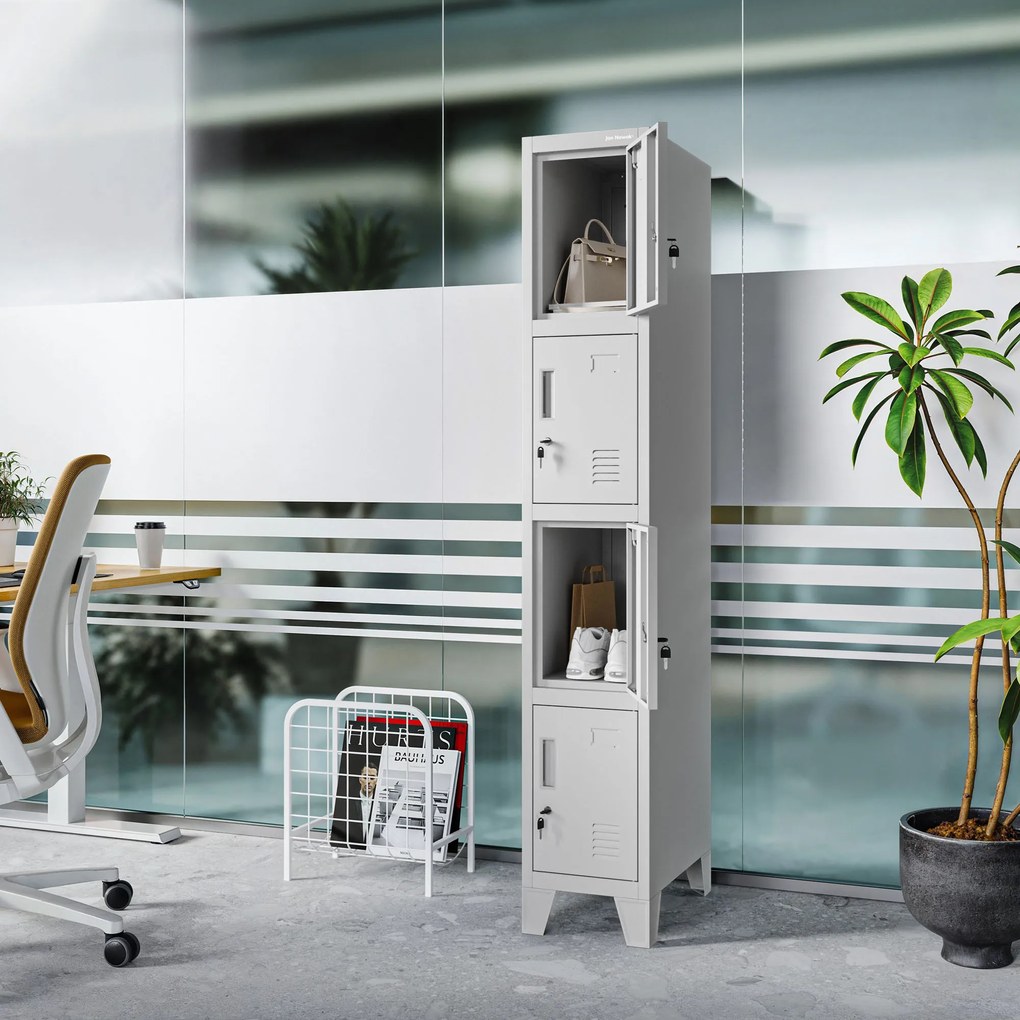 BHP szociális rekeszes szekrény szürke: ROBERT 1 Plus