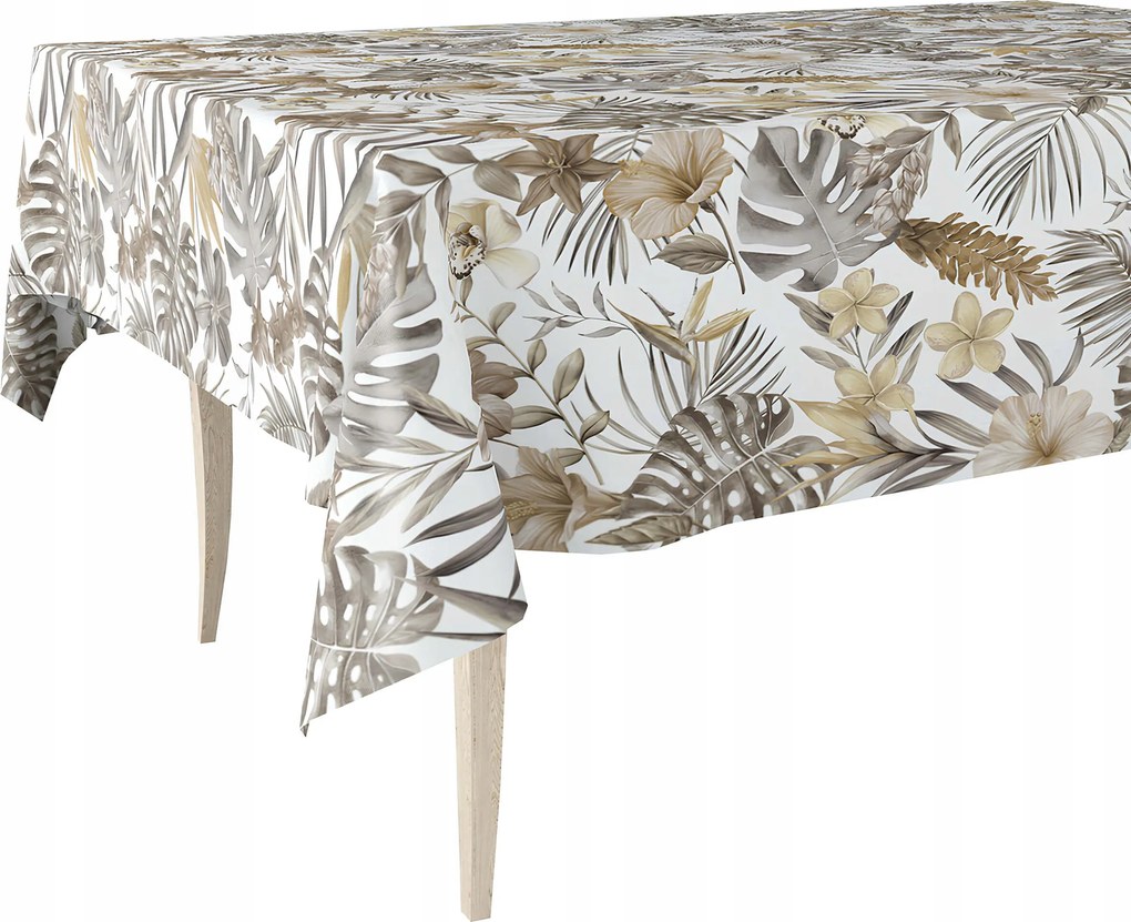 Cerata Vastag Abrosz Beraty Fehér Virágok Monster Levelek 110x140