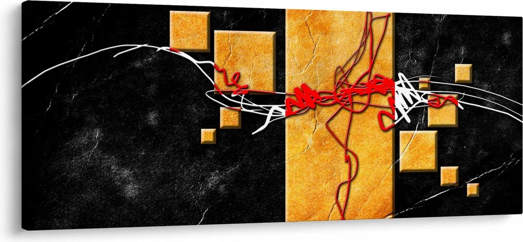 Absztrakt kép - Táncosok (120x50 cm)