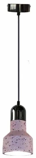 Csillár zsinóron TERRAZZO 1xE27/60W/230V átm. 12 cm piros