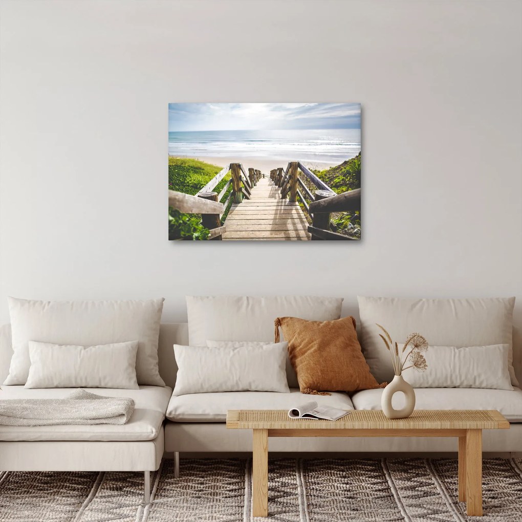 Kép - Bejárat a strandra (70x50 cm)