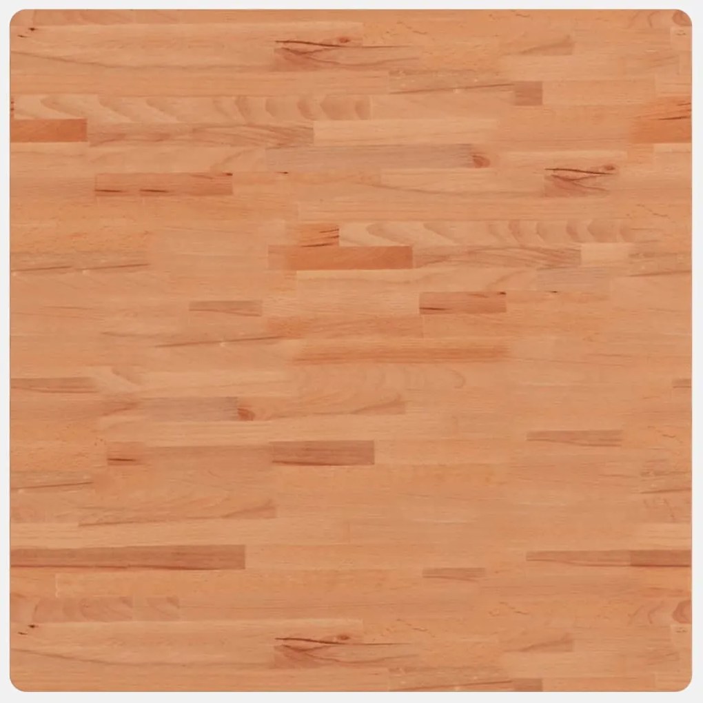 tömör bükkfa négyzet alakú asztallap 80 x 80 x 2,5 cm