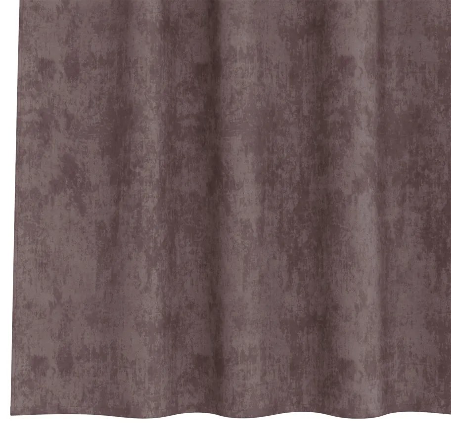 Bársonyfuggyony 2 db Gombfüllel Barna 245x140 cm