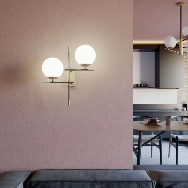 Redo 01-2946 - Fali lámpa ESSENTIAL 2xE14/28W/230V