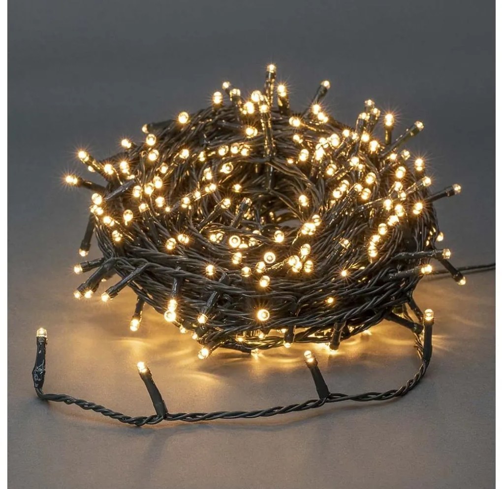 Nedis CLLS720 - LED Kültéri karácsonyi lánc 720xLED/7 funkciós 57m IP44 meleg fehér