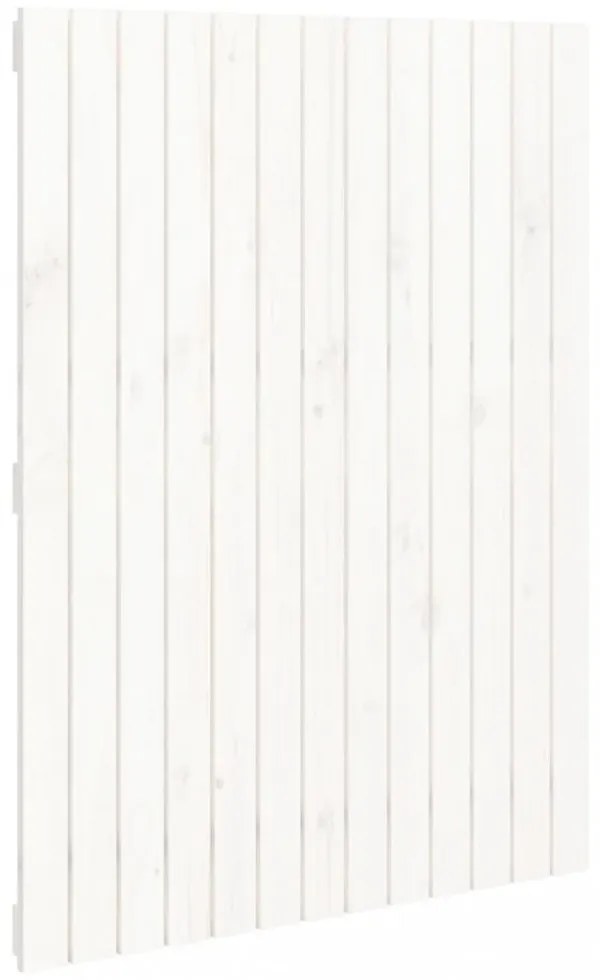 fehér tömör fenyőfa fali fejtámla 82,5 x 3 x 110 cm