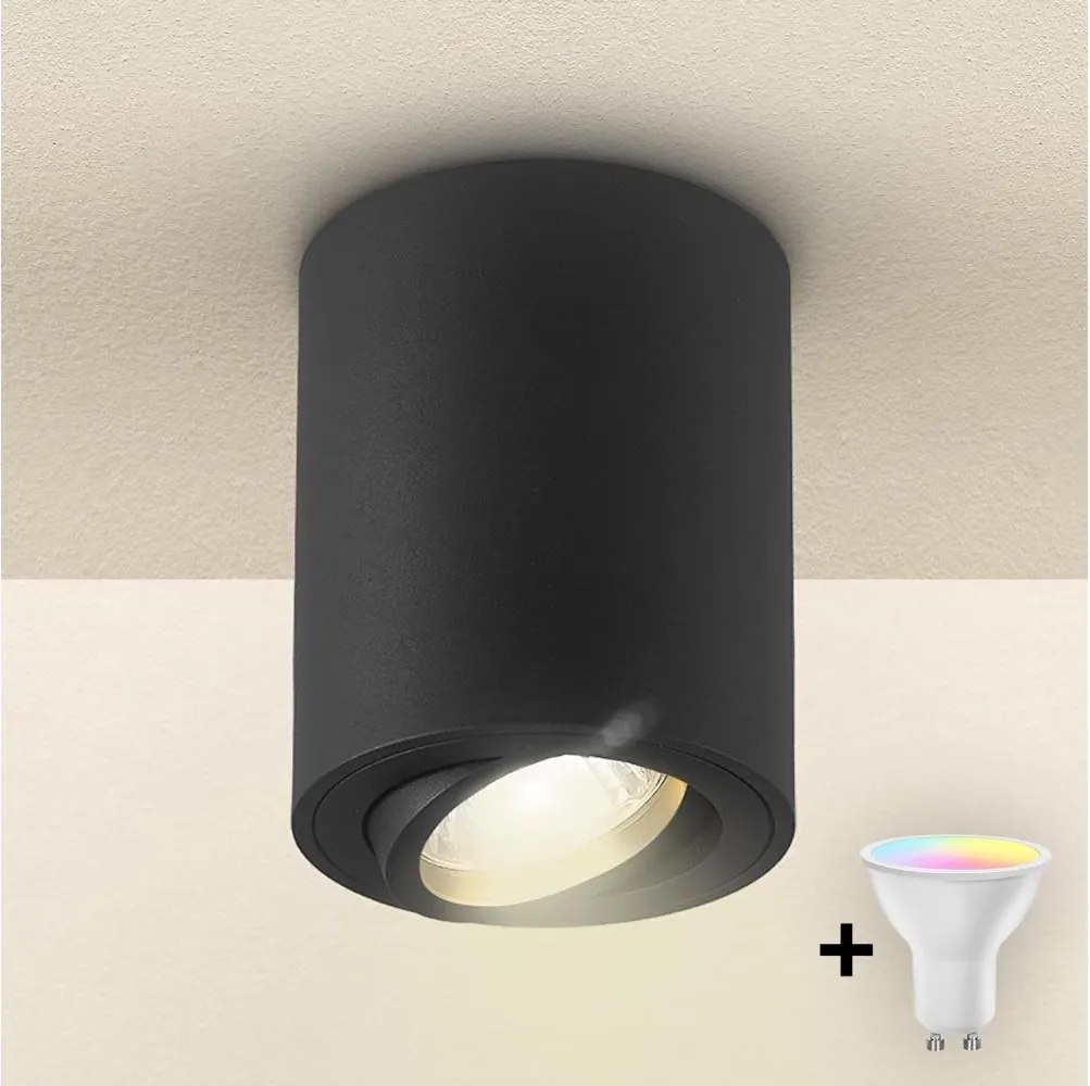 Brilagi - LED RGBW dimmelhető spotlámpa MIA 1xGU10/6W/230V 100x80 mm fekete