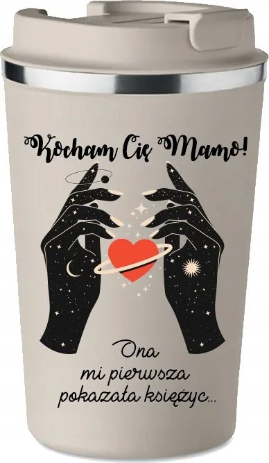 Prémium Termo Bögre bézs Anyák Napi Ajándék Kt