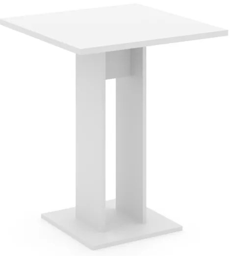 Masă EVER în alb. 67,5x67,5 cm. Înălțime: 78 cm.
