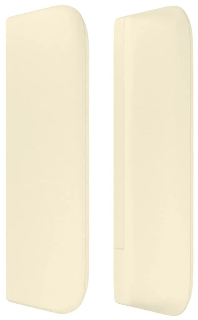 krémszínű műbőr szárnyas fejtámla 103x16x78/88 cm