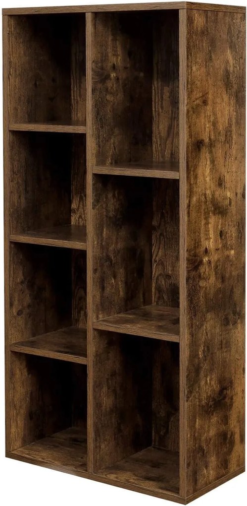 Könyvespolc, irodai polc 24 x 50 x 106 cm, rusztikus barna