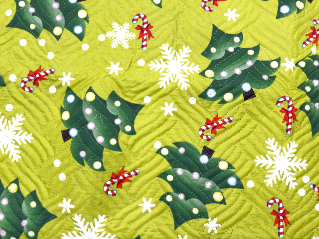 Ágytakaró CHRISTMAS TREE, zöld Méret: 220 x 240 cm