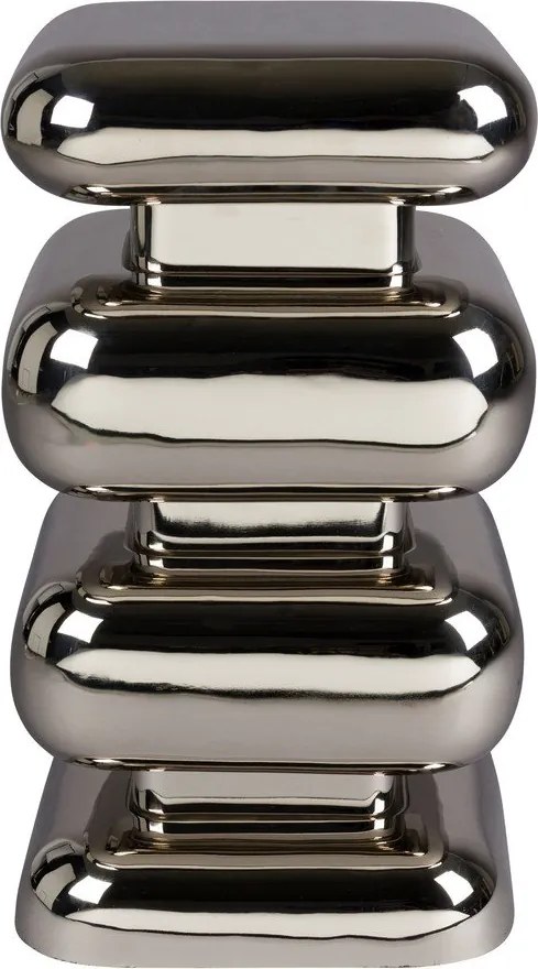 Fém tárolóasztal 29x29 cm Stubby – Dutchbone
